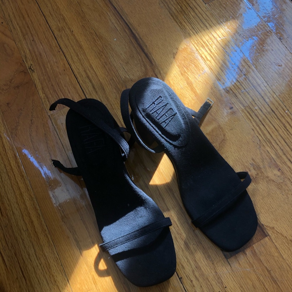 Rafa vegan suede heeled sandals